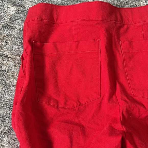SPANX Bold Red Ponte Kick flare pants - cropped - size small- great condition - Picture 6 of 6